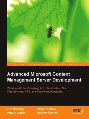 cover image of Advanced Microsoft Content Management Server Development
